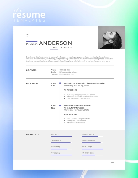 Free Elegant Professional Resume Template in Google Docs and Word