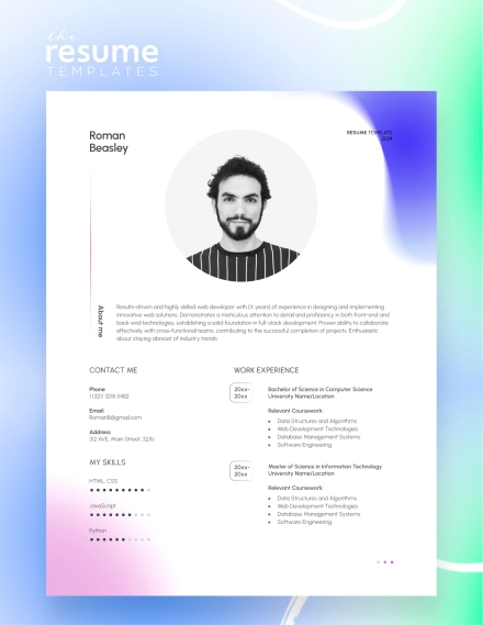 Free Basic Computer Skills Resume Template in Google Docs and Word
